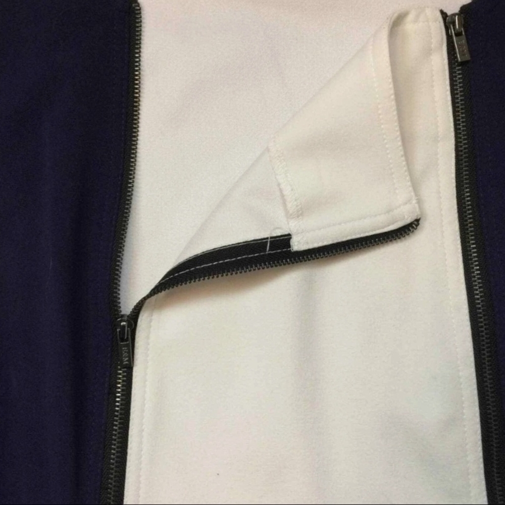 Emma & Michele 6 Vintage White & Blue Sleeveless Midi Dress SHOWSTOPPER GREAT UC - Picture 9 of 17